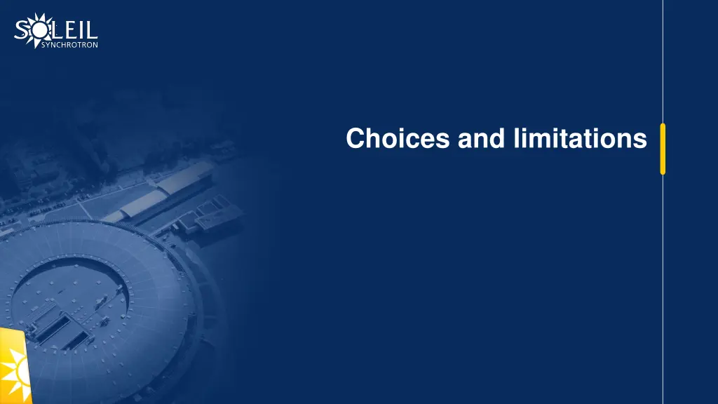 choices and limitations