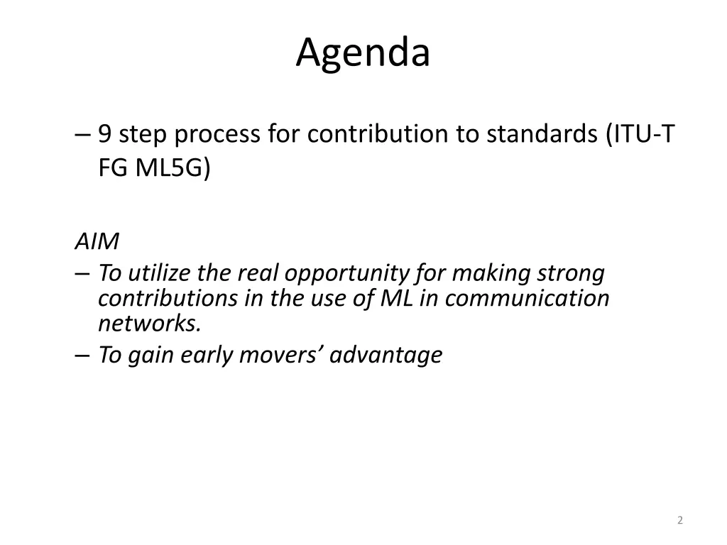 agenda