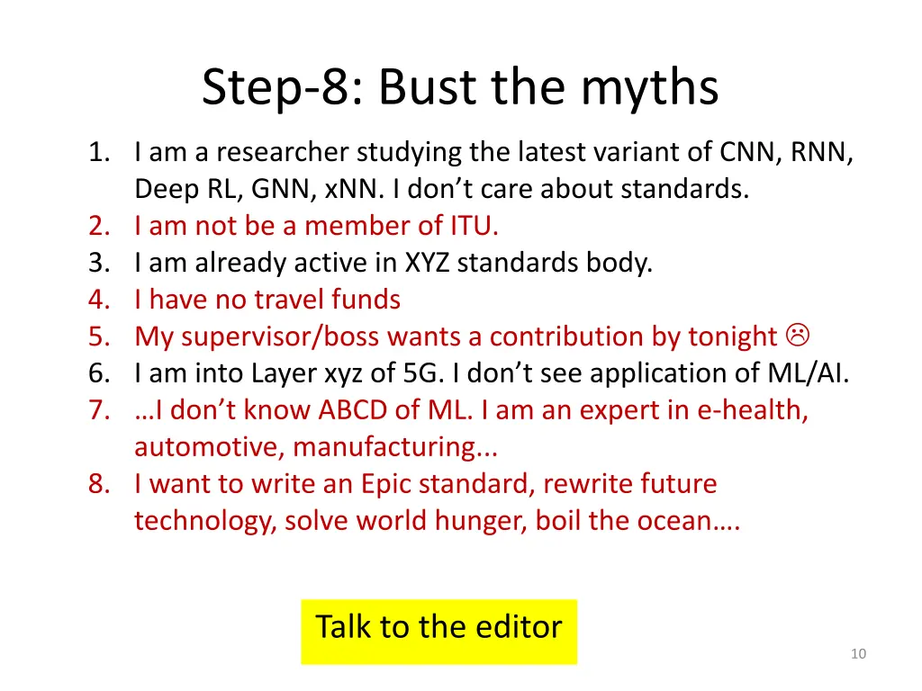 step 8 bust the myths