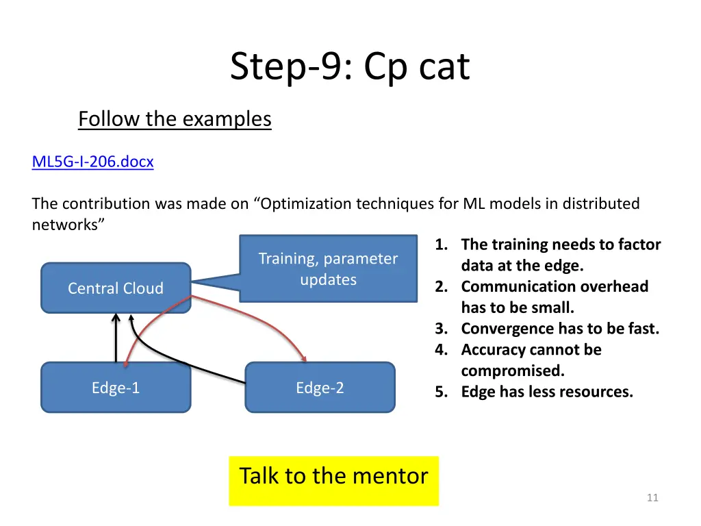 step 9 cp cat