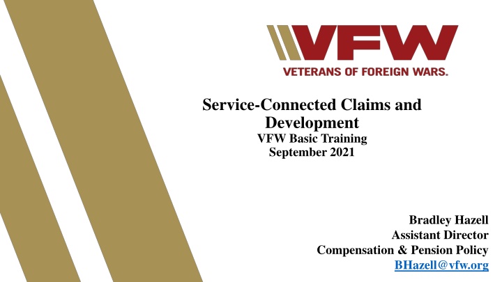 service connected claims and development