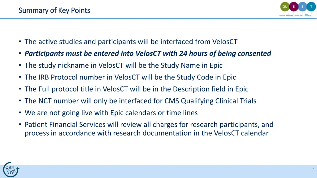 summary of key points summary of key points
