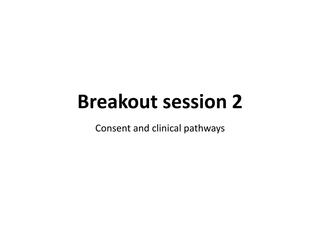 breakout session 2