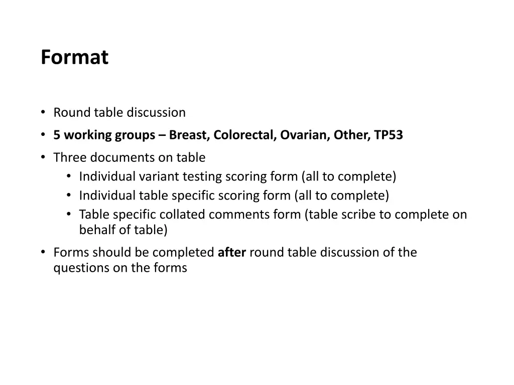 format