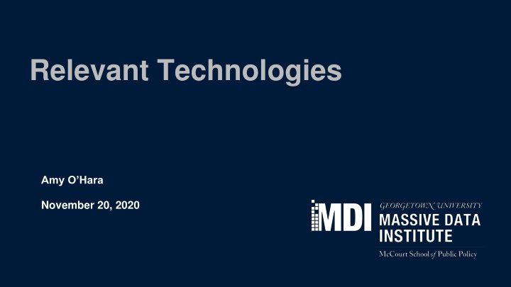 relevant technologies