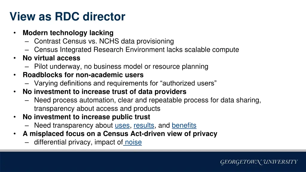view as rdc director