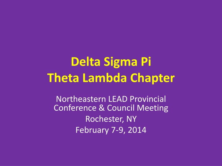 delta sigma pi theta lambda chapter