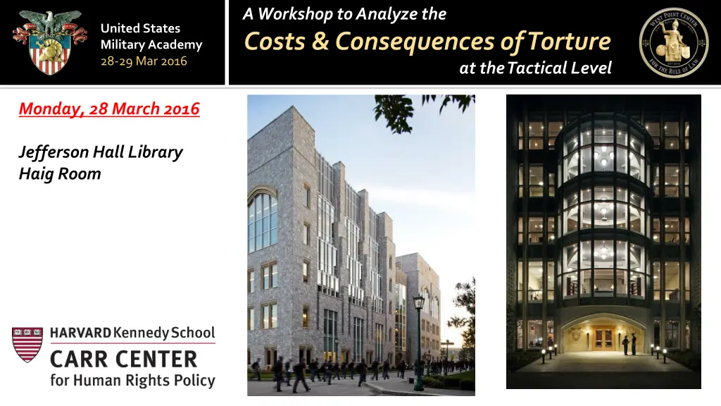 a workshop to analyze the costs consequences 1
