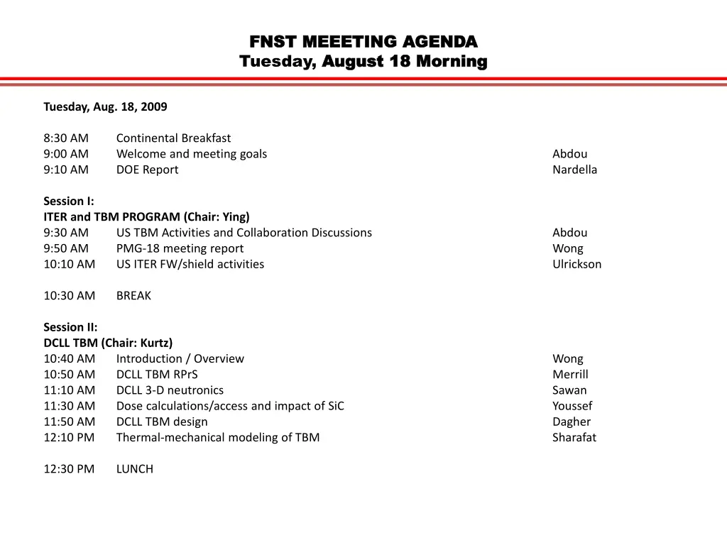 fnst meeeting agenda fnst meeeting agenda tuesday