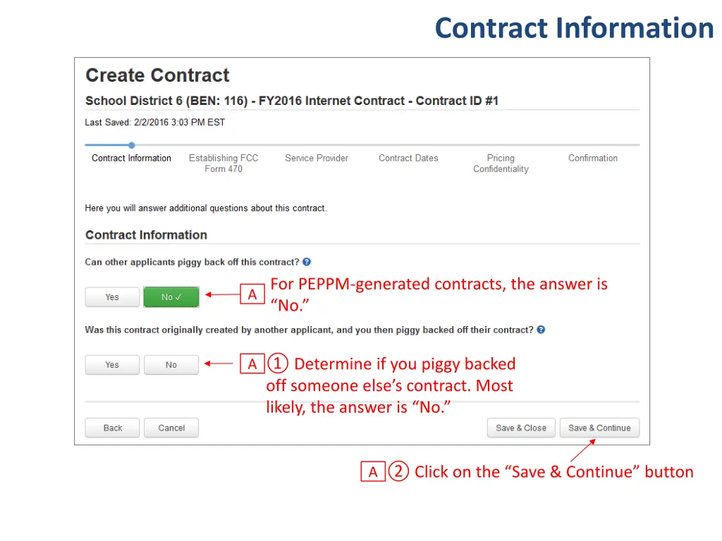 contract information 8