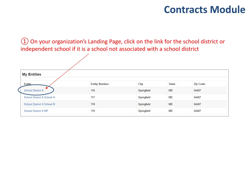 contracts module