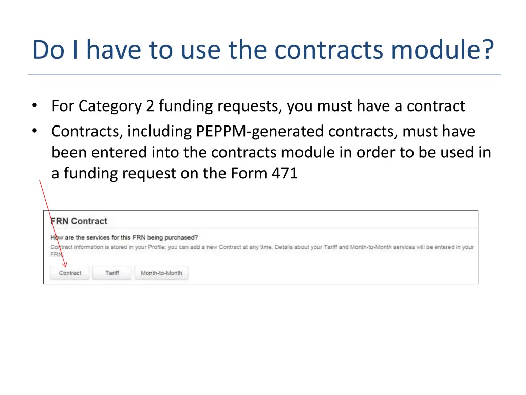 do i have to use the contracts module
