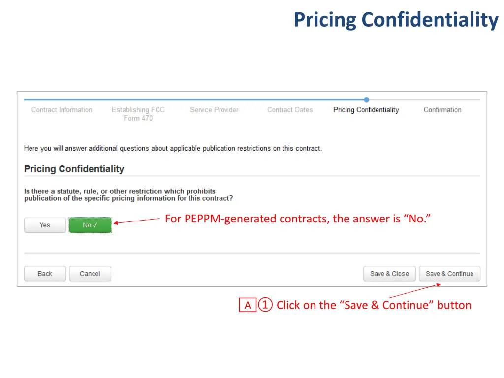 pricing confidentiality 1