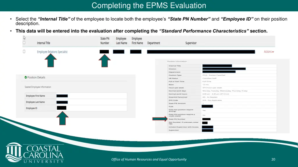 completing the epms evaluation 3