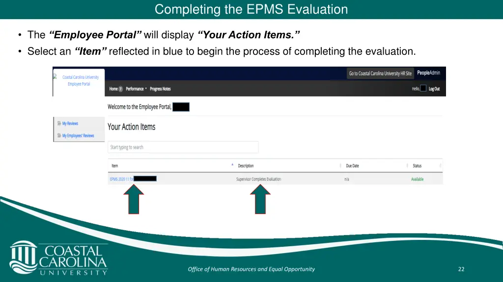 completing the epms evaluation 5