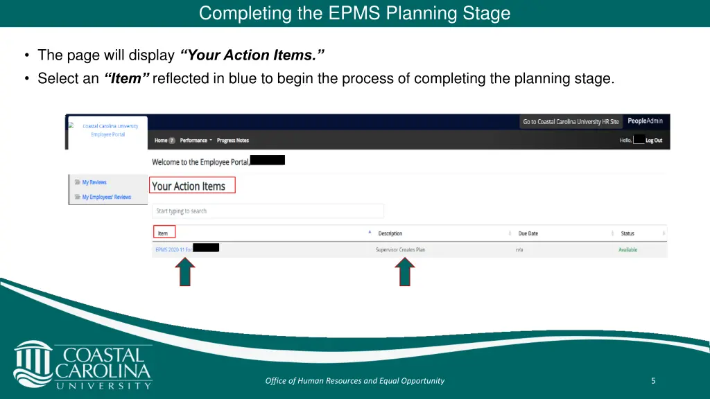 completing the epms planning stage 2