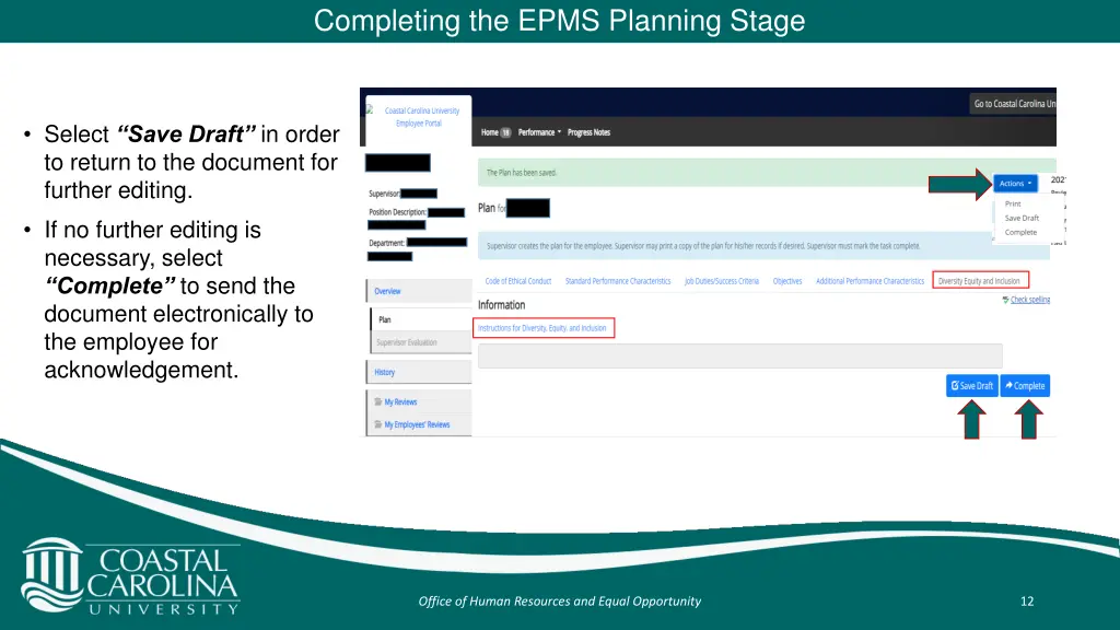 completing the epms planning stage 9