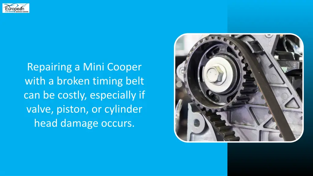 repairing a mini cooper with a broken timing belt