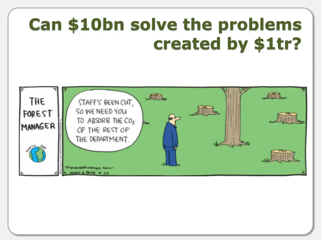 can 10bn solve the problems created by 1tr