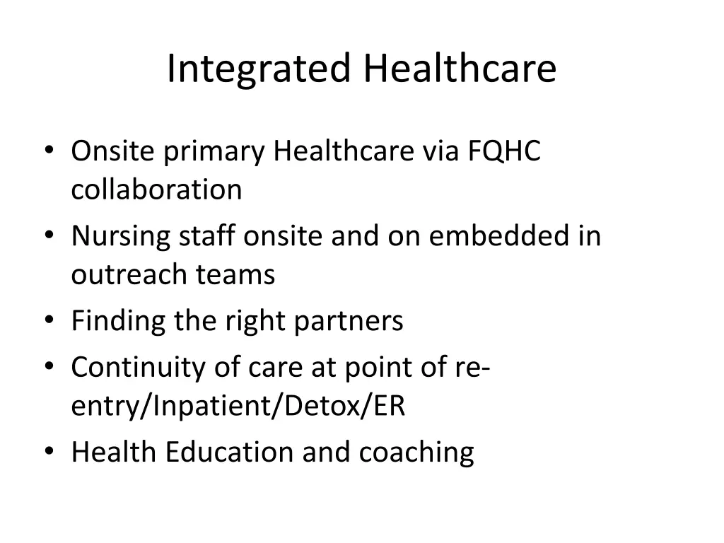 integrated healthcare