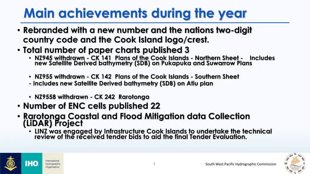 main achievements during the year rebranded with
