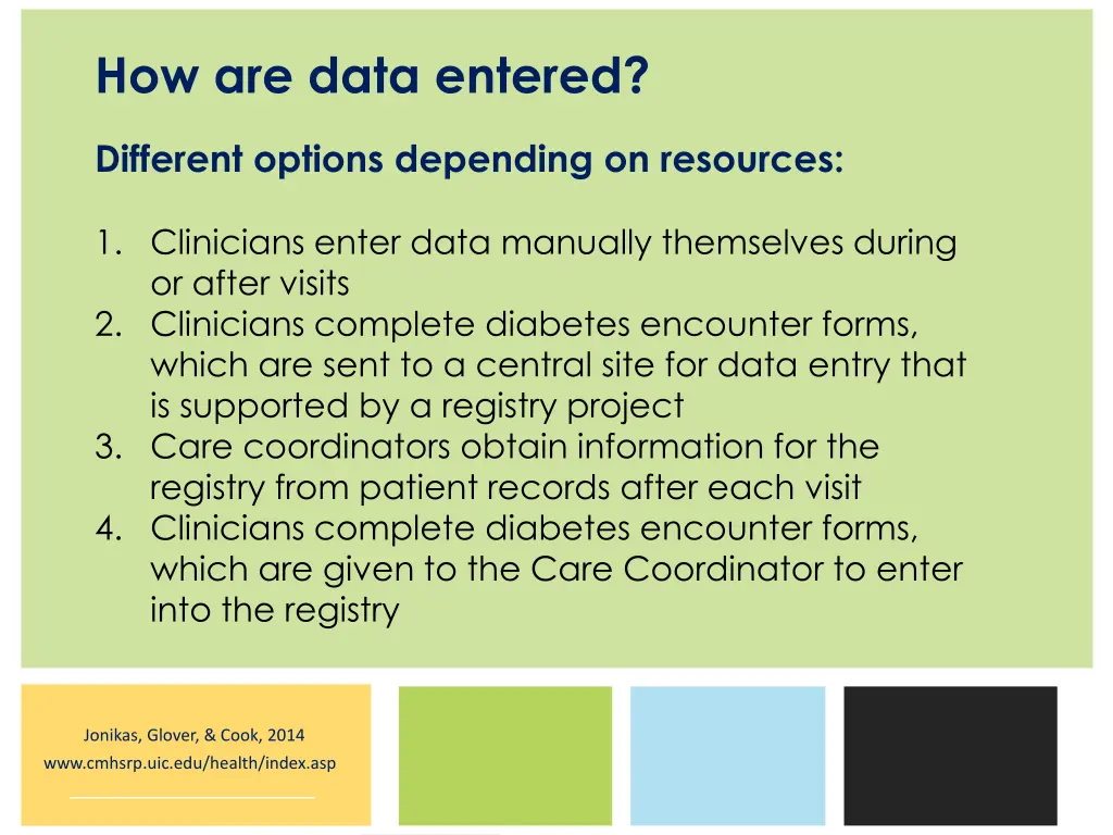 how are data entered