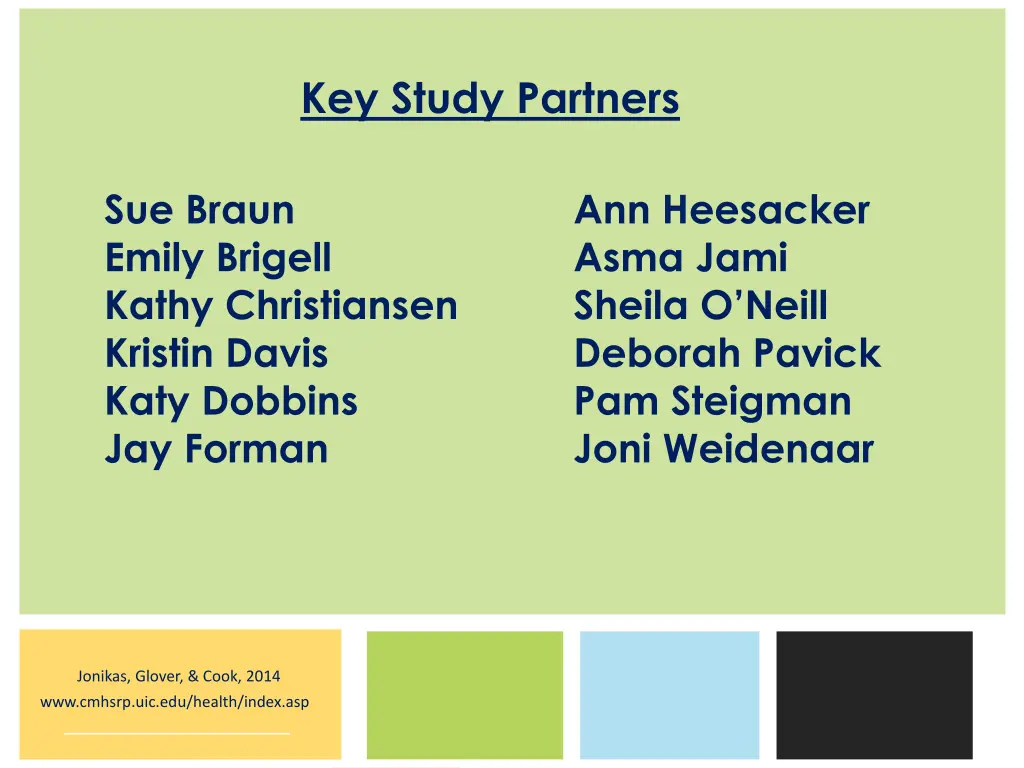 key study partners