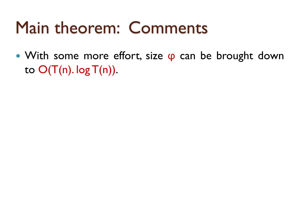 main theorem comments 1