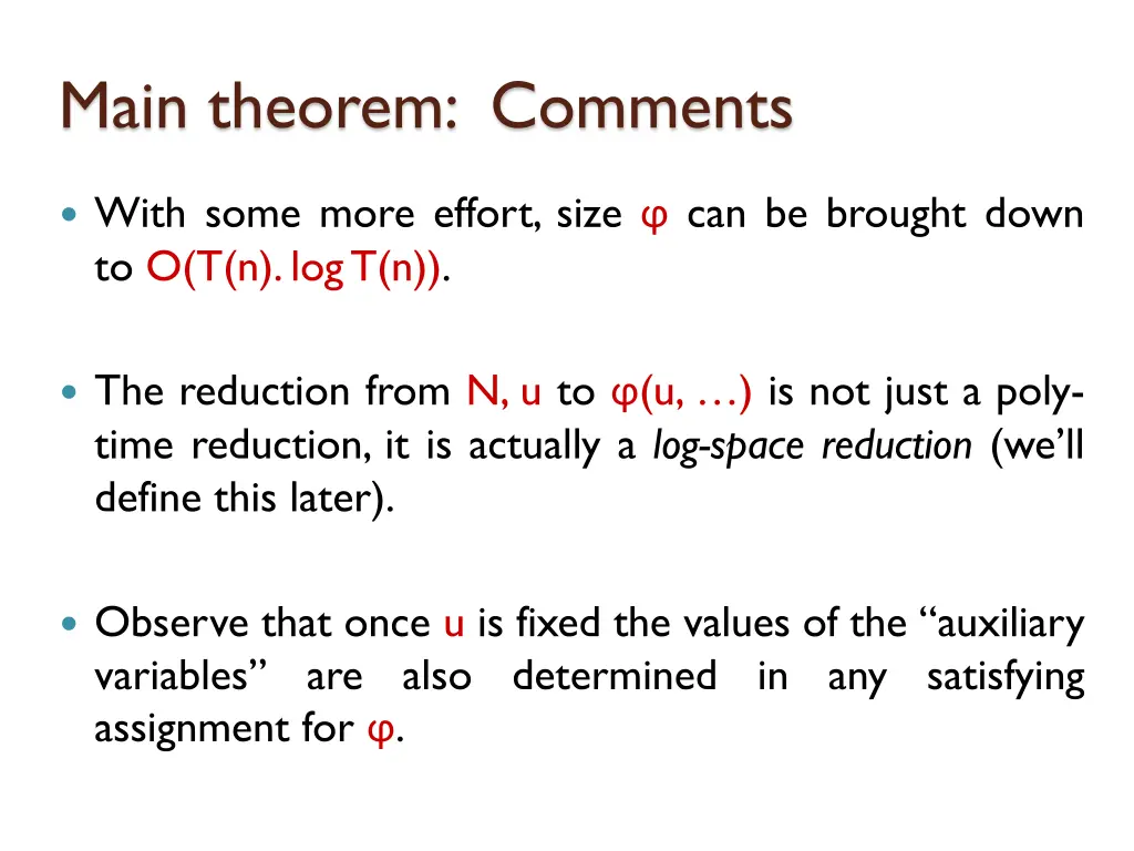 main theorem comments 3