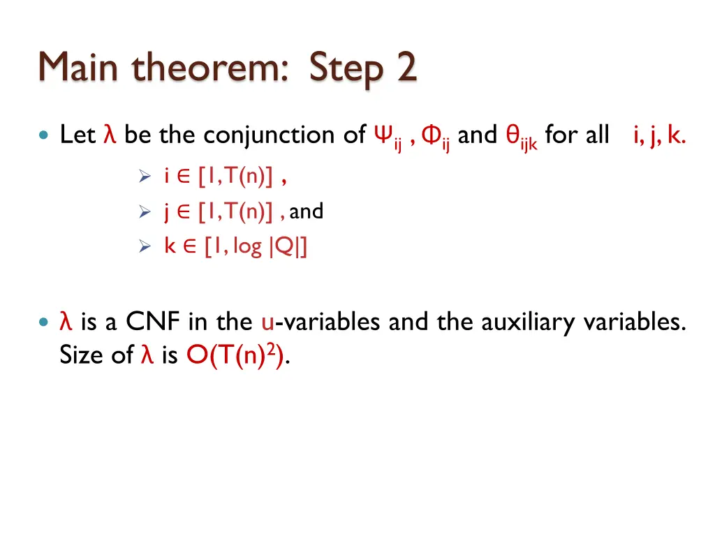 main theorem step 2 5