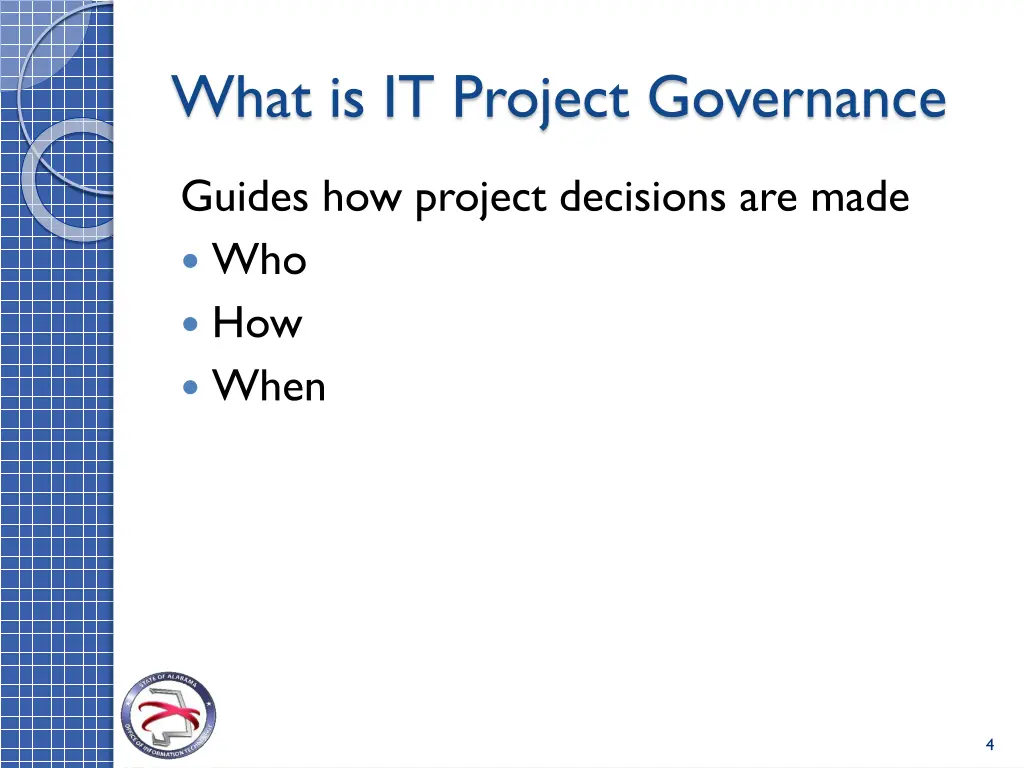 what is it project governance
