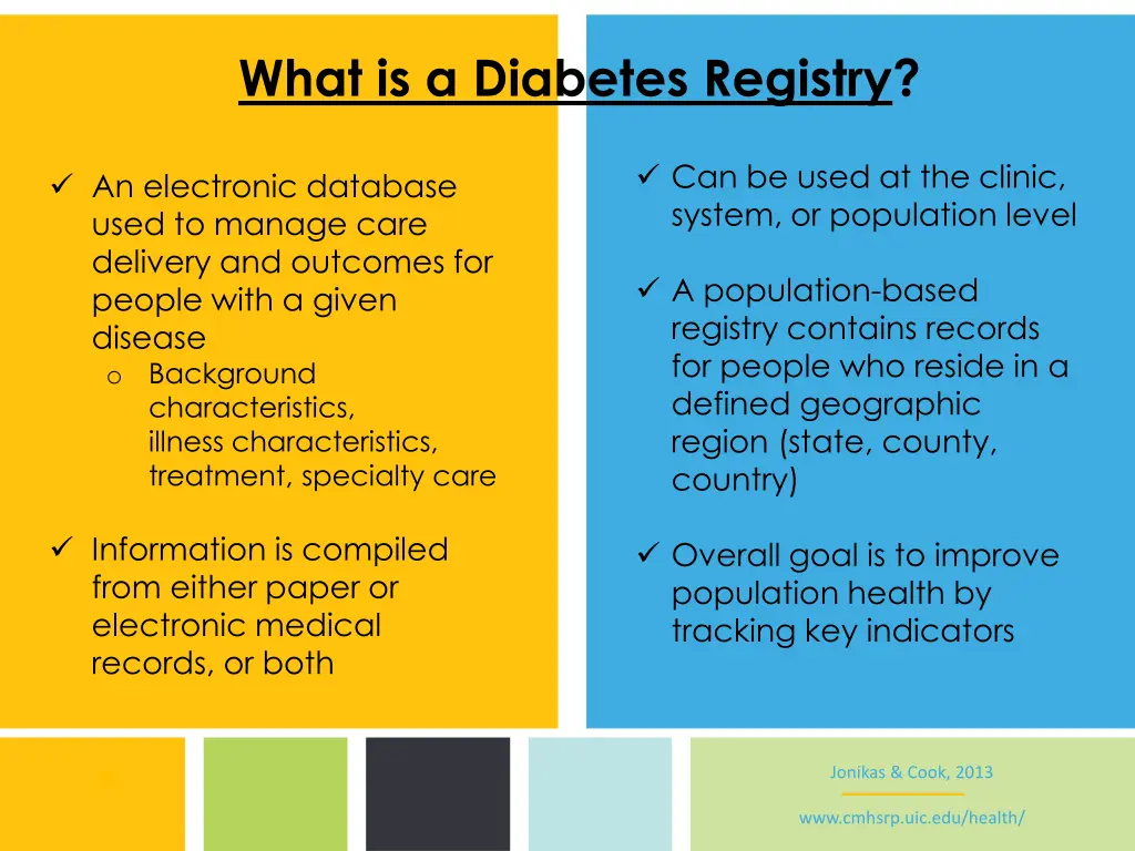 what is a diabetes registry