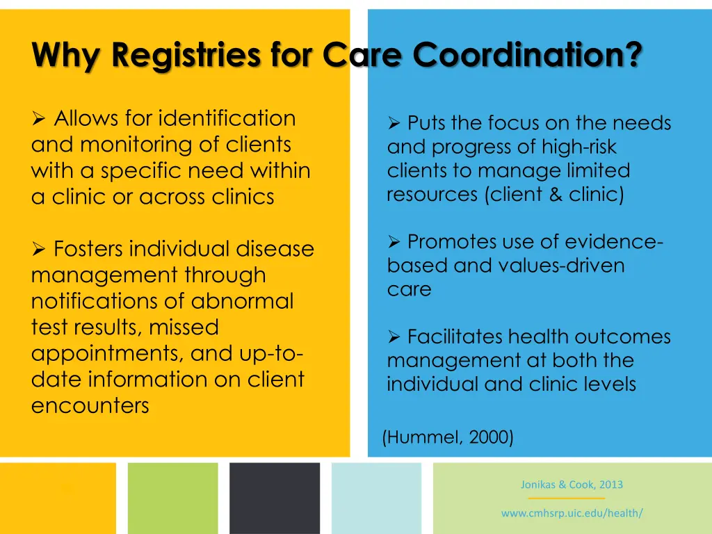 why registries for care coordination