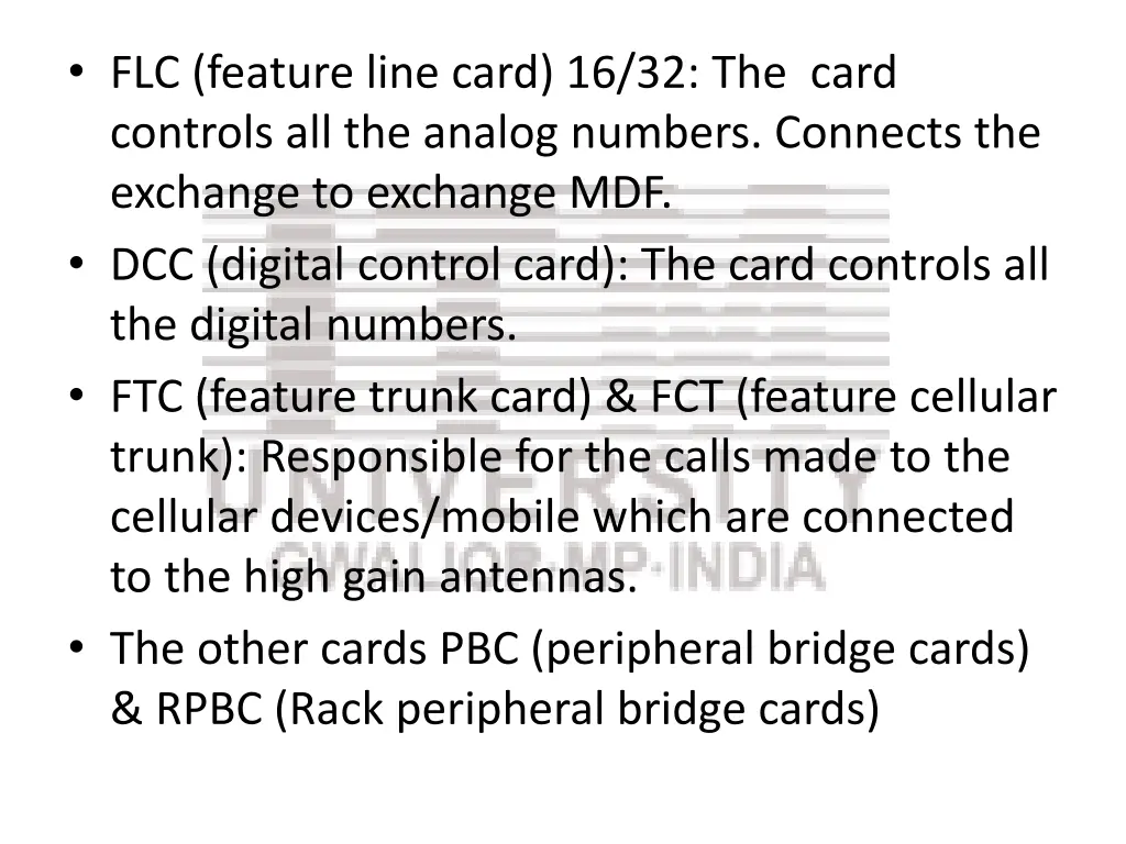 flc feature line card 16 32 the card controls