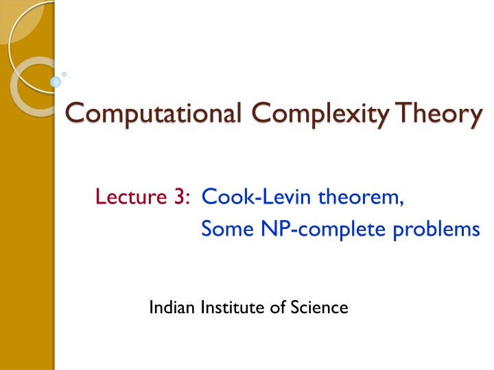 computational complexity theory