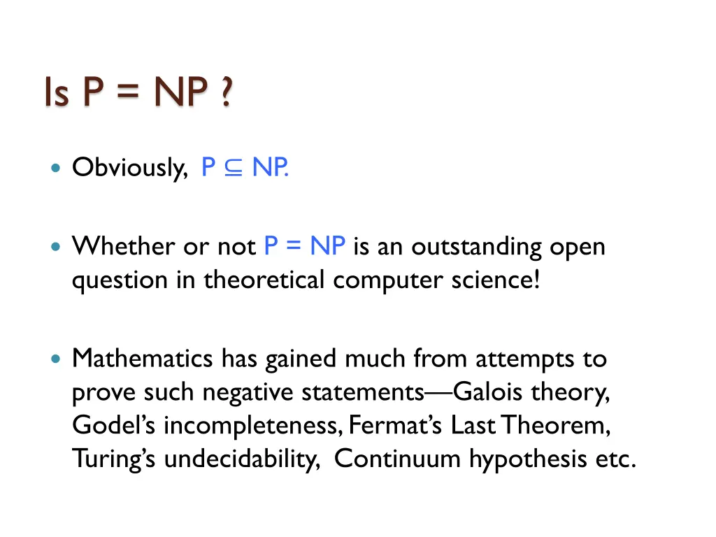 is p np