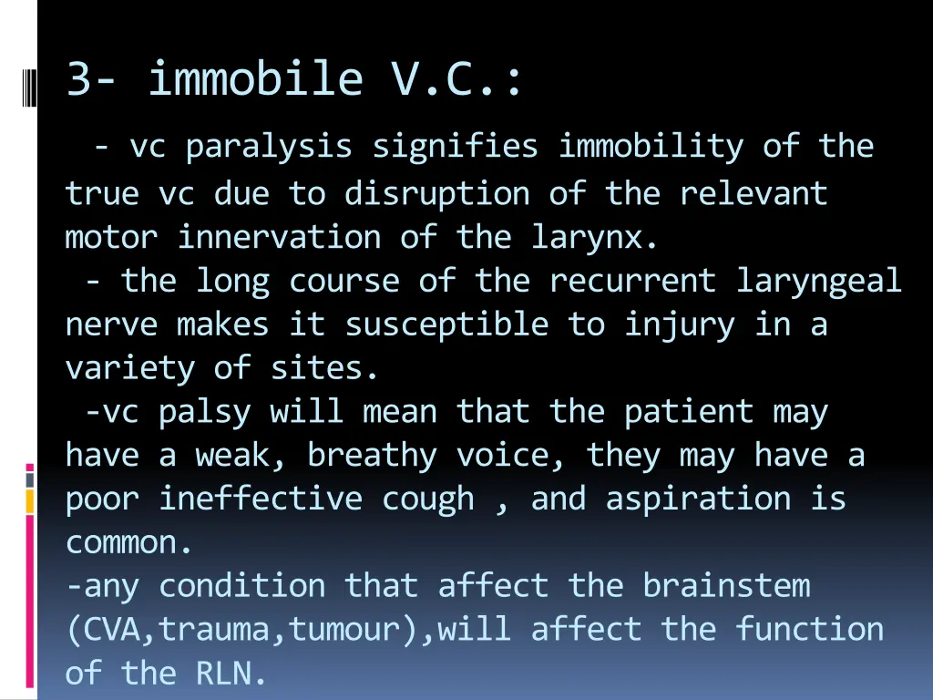 3 immobile v c
