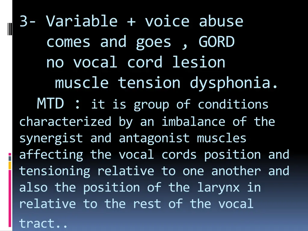 3 variable voice abuse comes and goes gord