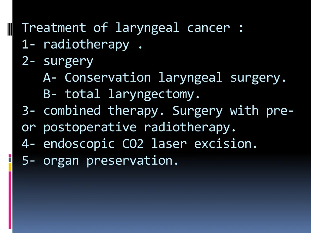 treatment of laryngeal cancer 1 radiotherapy