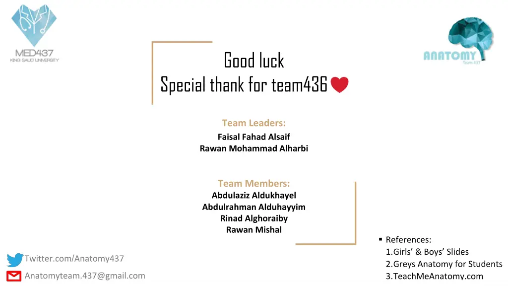 good luck