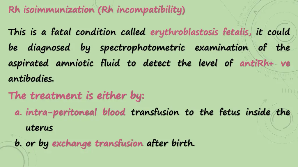 rh isoimmunization rh incompatibility 1