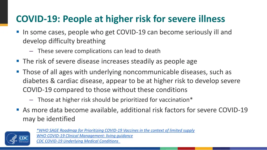 covid 19 people at higher risk for severe illness