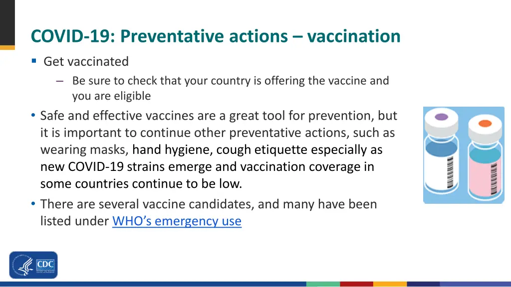 covid 19 preventative actions vaccination