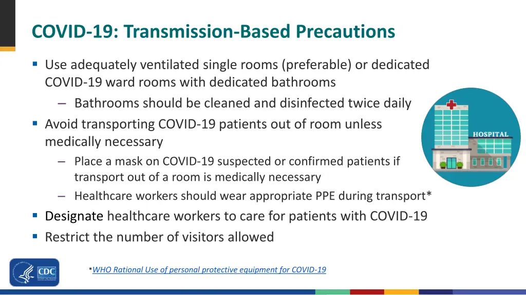 covid 19 transmission based precautions 1