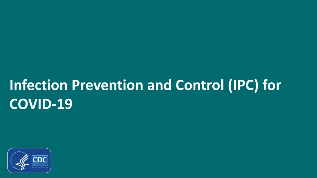 infection prevention and control ipc for covid 19