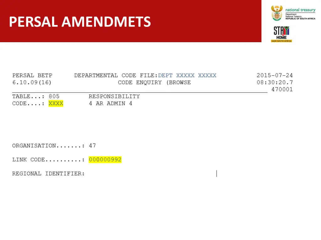 persal amendmets 1