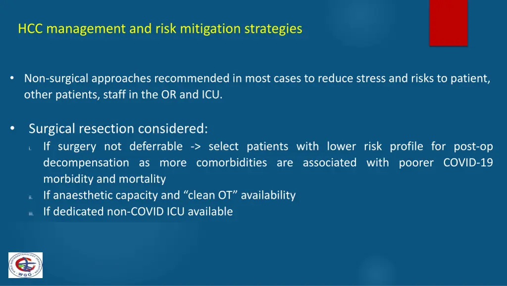 hcc management and risk mitigation strategies