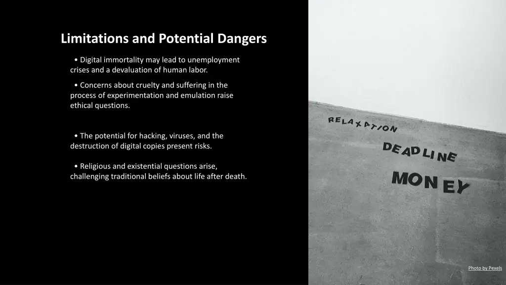 limitations and potential dangers