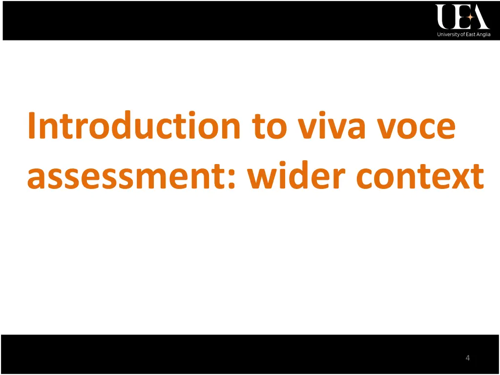 introduction to viva voce assessment wider context