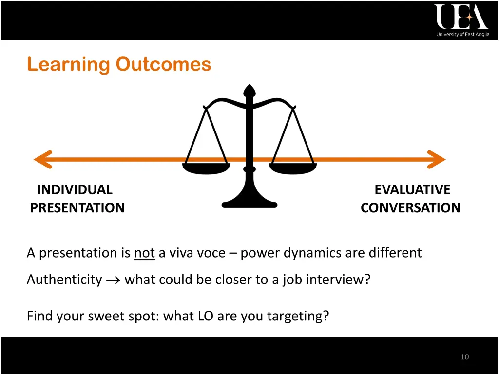 learning outcomes